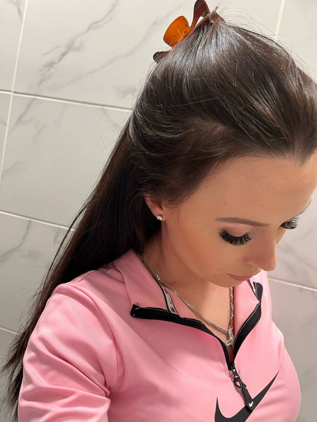 Billie says she feels 'a lot more confident' since having the hair transplant. Credit: Kennedy News