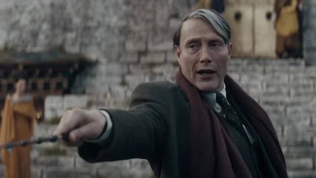 Mads Mikkelsen plays Grindelwald, who was in a relationship with Dumbledore. (Credit: Warner Bros.)