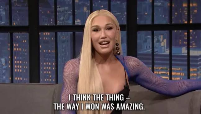 Social media users thought Gwen looked unrecognisable. Credit: Late Night with Seth Meyers
