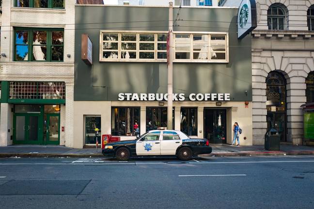 Police officers stopped to get coffee at Starbucks when Sandra Quinones was suffering a miscarriage in 2016. Credit: Alamy/Gado Images 