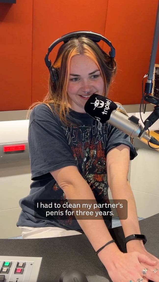 The caller told Dee Salmin and Pip Rasmussen about the bizarre task she did for her boyfriend throughout their three-year relationship. Credit: Instagram/@triplejthehookup/@triple_j