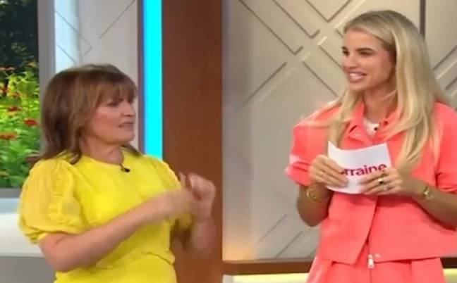 Lorraine apologised to viewers for the mishap. Credit: ITV