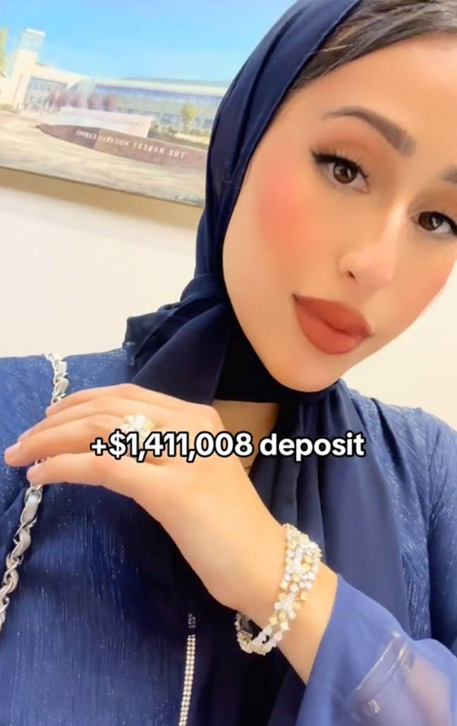 The self-proclaimed 'Original Dubai Housewife' revealed how she splashed the cash. Credit: @lionlindaa/TikTok