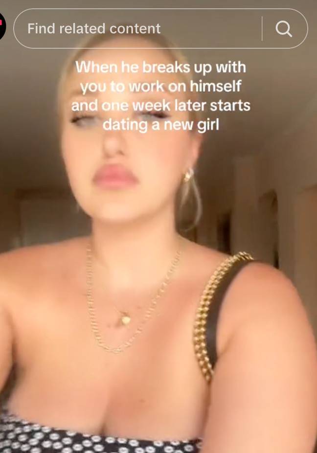 Emma claims her ex started dating a new girl one week later. Credit: TikTok/ @emmadipalmaa