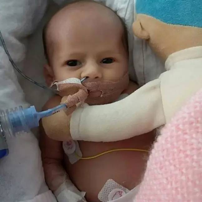 Baby Consy was born with a rare heart condition (Credit: @missmalinsara/Instagram)