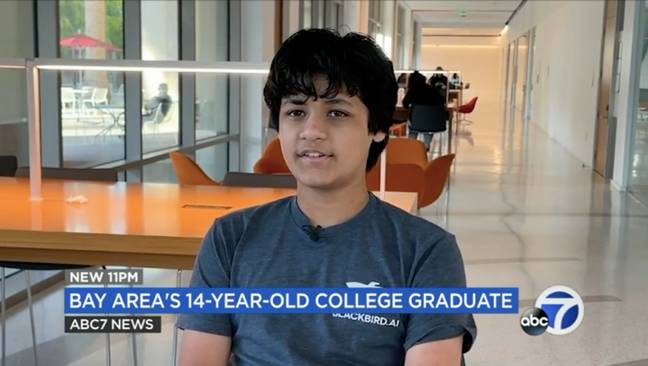 Kairan Quazi is going to work for SpaceX, Elon Musk's company researching into space travel. Credit: ABC