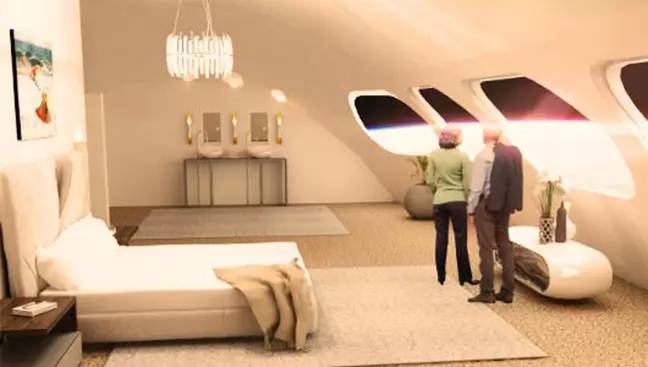 Voyager will have rooms you can rent for a week. Credit: Orbital Assembly