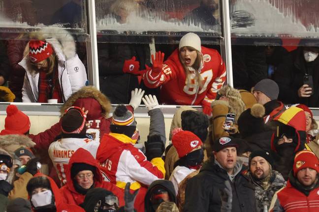 Taylor Swift has shown her support for Travis Kelce at games. Credit: Jamie Squire/Getty Images