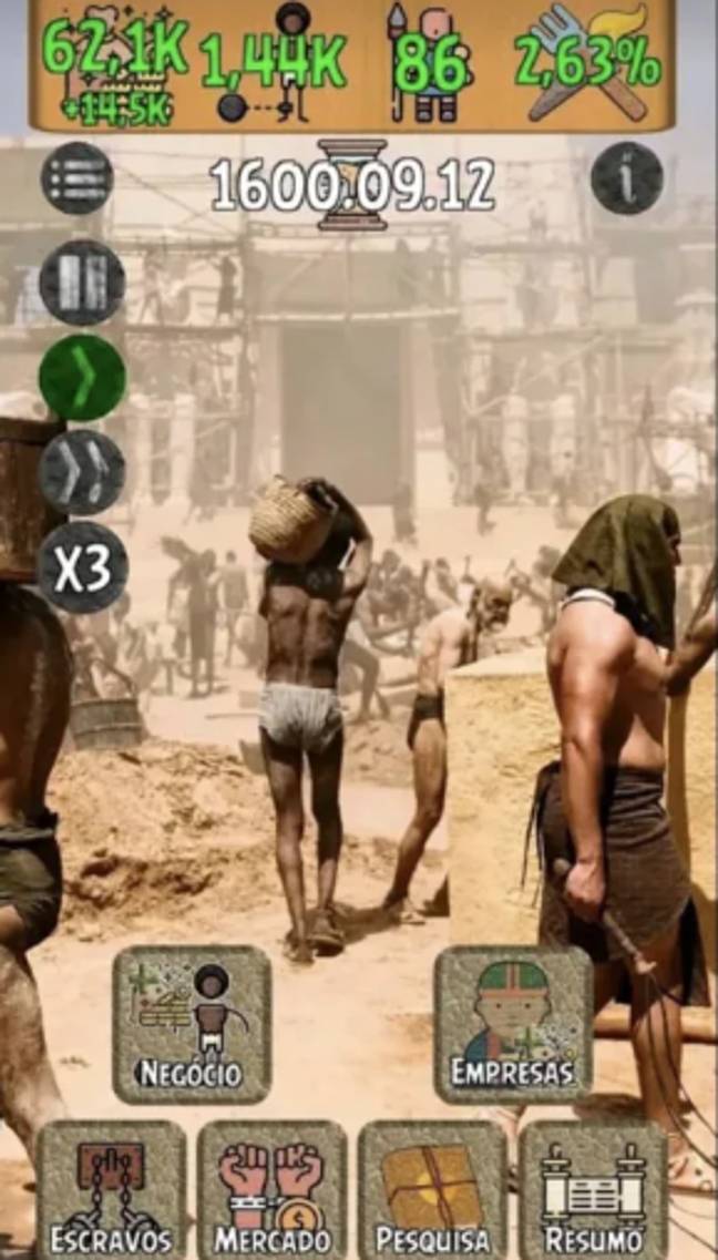 A still showing gameplay. Credit: Slavery Simulator