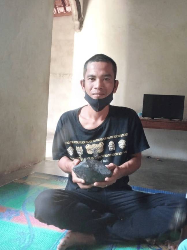 Josua Hutagalung became a millionaire after the meteor strike. Credit: Facebook/Josua Hutagalung