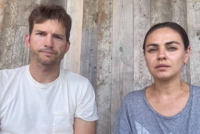 Ashton Kutcher and Mila Kunis released a video statement regarding their letters of support to Danny Masterson. Credit: Instagram/@aplusk