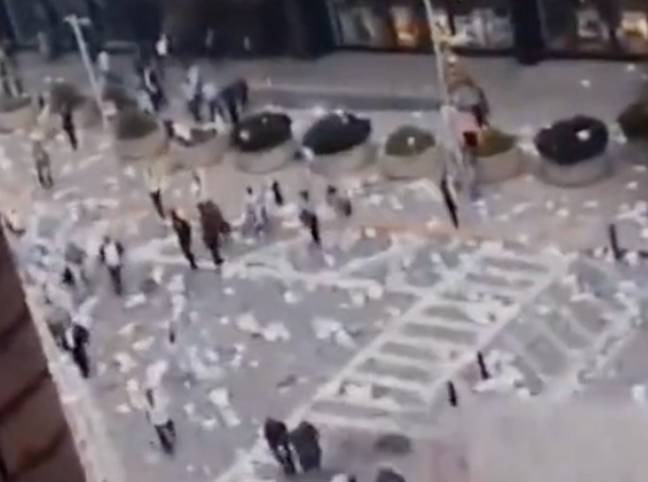 Harrowing 9/11 footage shows moment people fled from World Trade Center ...