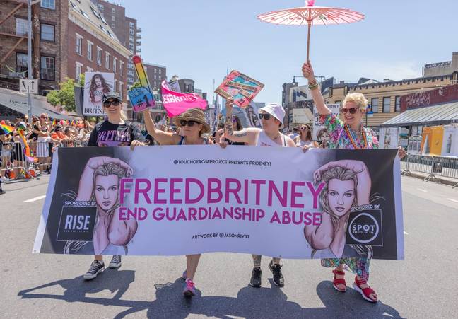 Fans started a campaign to 'free' Britney from her conservatorship, which was successful in 2021. Credit: Ben Von Klemperer/Alamy Stock Photo
