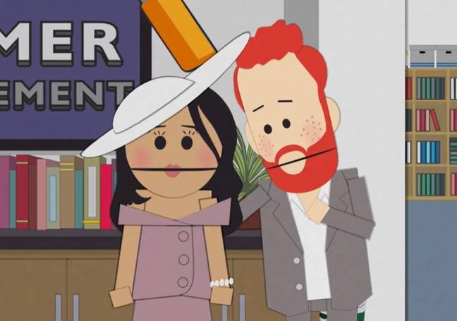 It was hard to miss the resemblance of the royals in South Park. Credit: Comedy Central