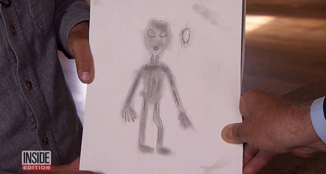 What the apparent aliens looked like. Credit: Inside Edition 