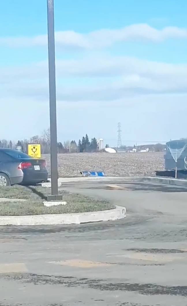As you can see, the restaurant really is in the middle of nowhere. Credit: TikTok/@thumbs.up.canuck