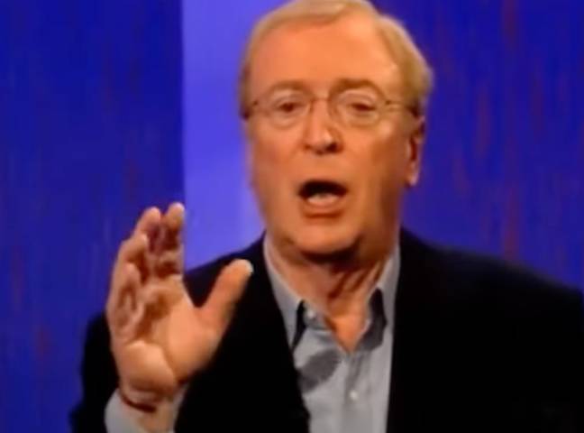 Caine spoke about the secret on Parkinson. Credit: BBC