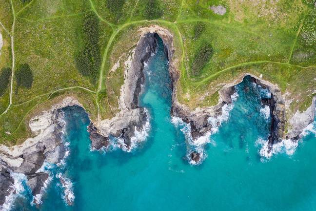 Equatorial Waters have found been discovered in the Atlantic. Credit: Abstract Aerial Art/Getty
