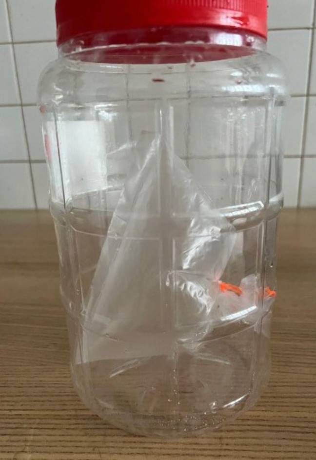 They claimed the bag would be safe in a 'airtight' container. Credit: Carousell