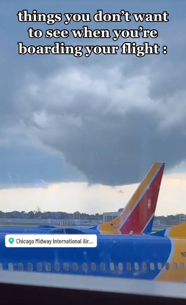 Mobley was travelling from Chicago Midway International Airport. Credit: TikTok/@tayynmobley