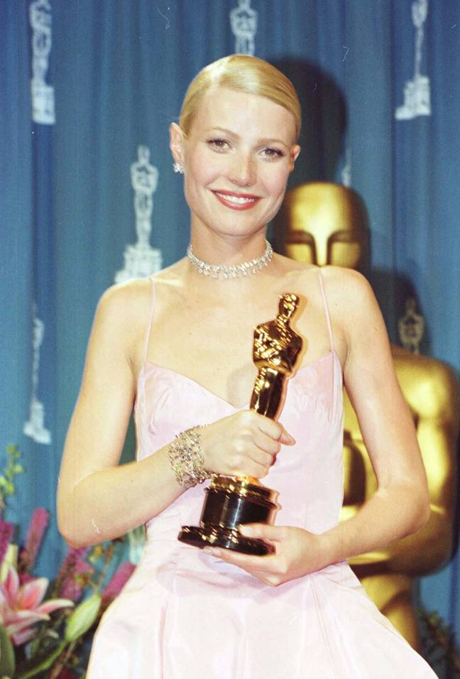Paltrow with her Oscar in 1999. Credit: PA Images/Alamy Stock Photo