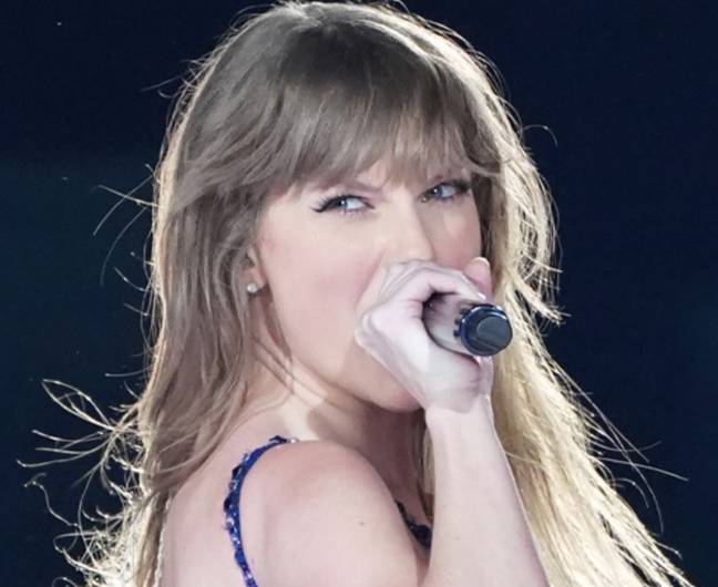Swift is in Tokyo the night before the Super Bowl. Credit: Christopher Jue/TAS24/Getty Images for TAS Rights Management