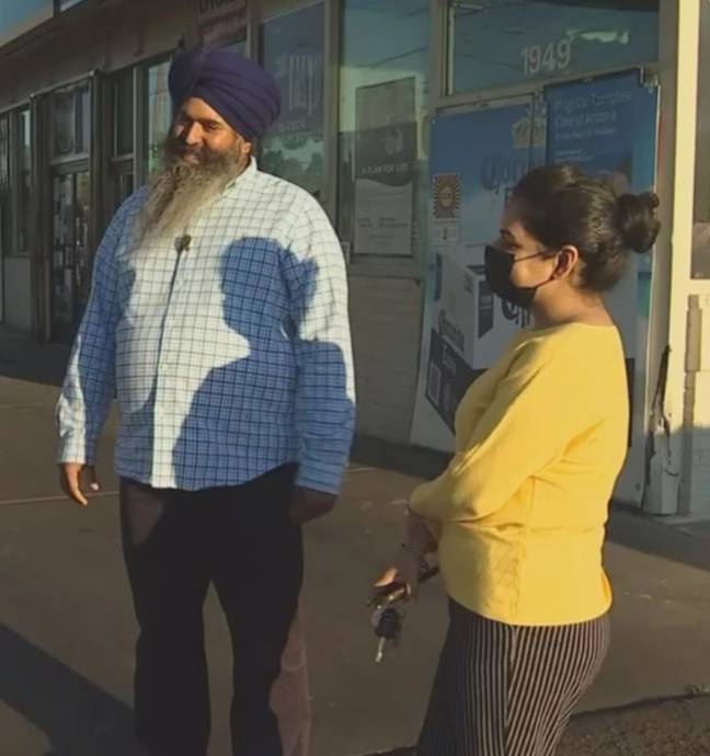Jaswinder Singh is selling his gas for less to customers. Credit: Arizona Family