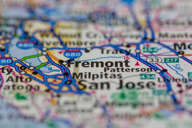 Fremont in Northern California hit the top of the charts again. Credit: GH Maps / Alamy Stock Photo