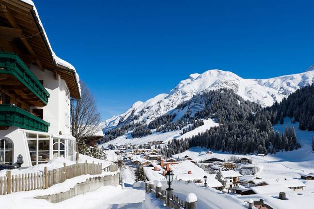 The Lech ski resort. Credit: Ian G Dagnall / Alamy Stock Photo