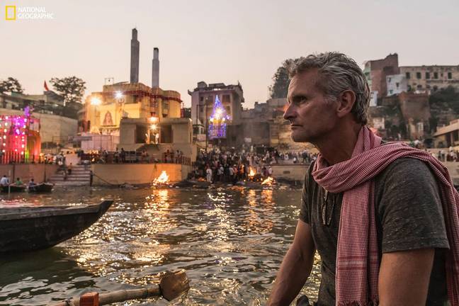 He says the trip has allowed him to form close bonds with people who have changes his perspective on the world. Credit: National Geographic