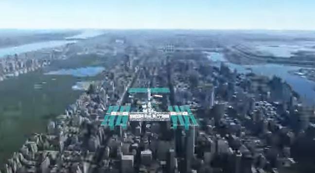 국제 우주 정거장은 놀라울 정도로 빠릅니다. 출처: 비행기 모드/YouTube