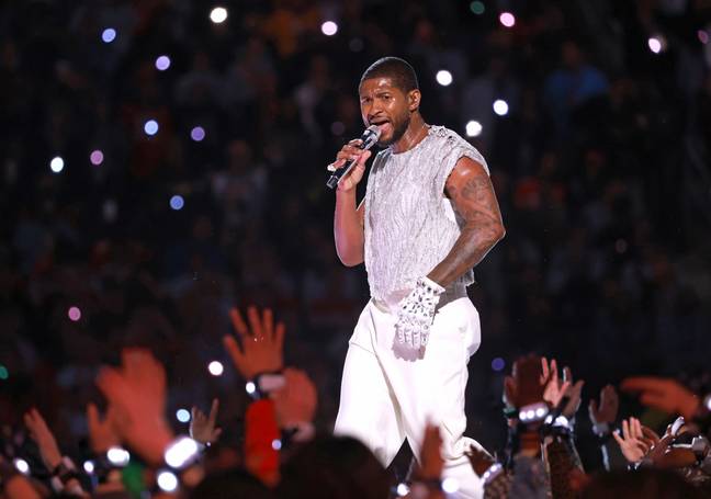 Usher took over this year's Super Bowl halftime show. Credit: William H. Kelly III/Jackson State University via Getty Images