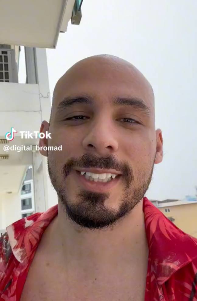 The digital nomad insists that it's easier to date abroad. Credit: TikTok/@digital_bromad