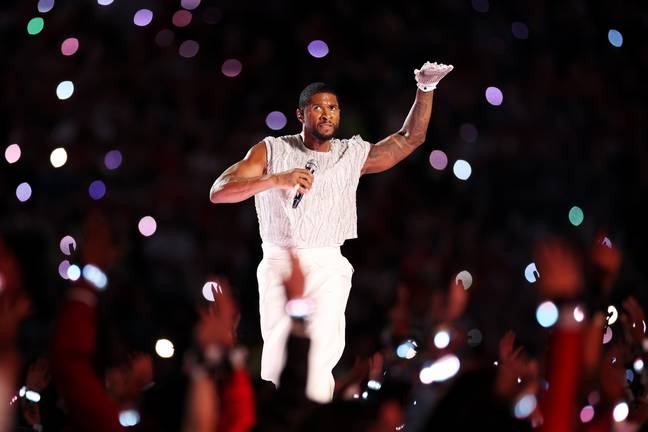 Music fans went wild for Usher's performance. Credit: Ezra Shaw/Getty Images