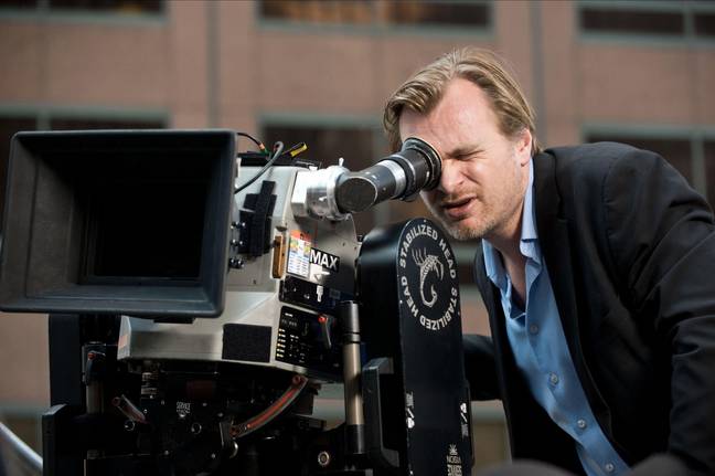 Christopher Nolan on the set of The Dark Knight Rises. Credit: Warner Bros