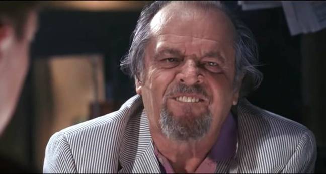 Jack Nicholson thought his 'I smell a rat' scene wasn't intense enough. Credit: Warner Bros.