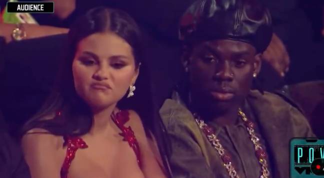 Selena didn't hide her reaction. Credit: MTV