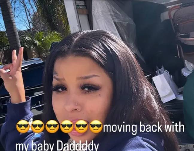 Chrisean Rock shocked followers by moving into Blueface's home. Credit: Instagram/@chrisean