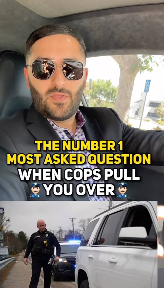 A US lawyer has shared the ‘number one’ thing cops ask when pulling someone over. Credit: Instagram/@attorneypish