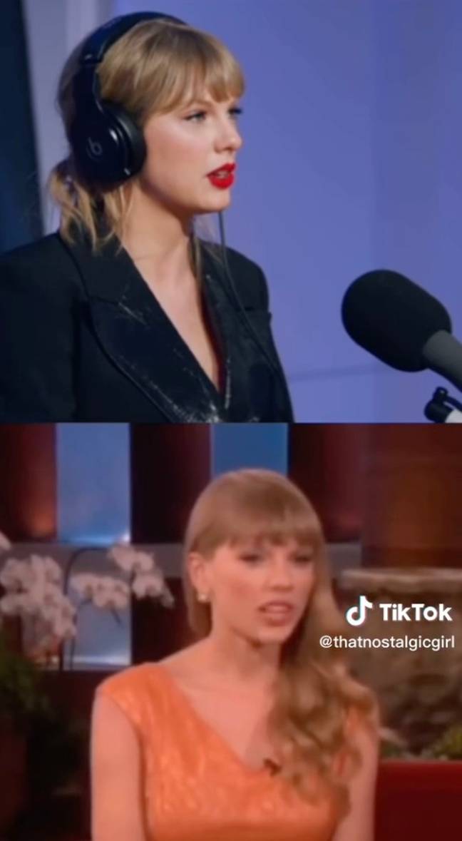 Swift later spoke about a 'slideshow' and how it minimised what she was doing as a songwriter. Credit: TikTok/Zane Lowe