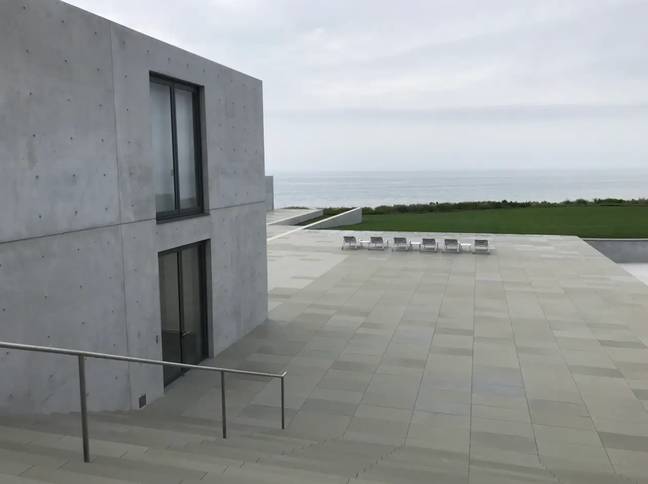 The house was designed by Tadao Ando. Credit: Pacific Pervious Concrete