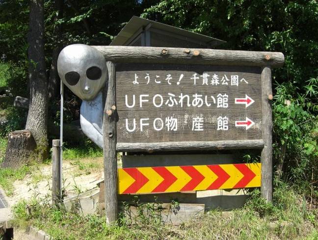 The town's UFO laboratory claims to have investigated a staggering 452 sightings in the area. Credit: Twitter