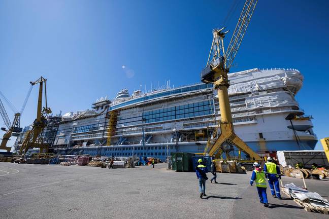 Icon of the Seas has a staggering 20 decks. Credits: JONATHAN NACKSTRAND/AFP via Getty Images