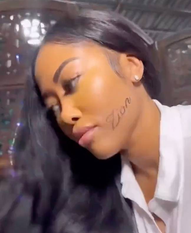 Moriah Mills gets 'Zion Williamson's name tattooed onto her face' after