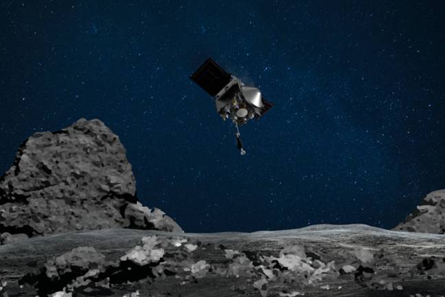 The spacecraft collected rocks and dust from Bennu. Credit: NASA/Goddard/University of Arizona
