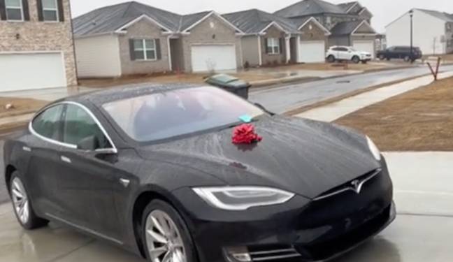 The car saga didn't end with the Tesla. Credit: TikTok/neshieslife2340