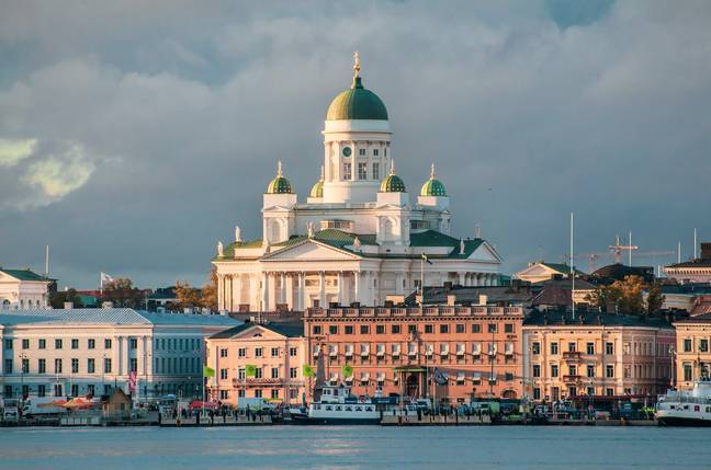 Helsinki cathedral standing tall above the city. Credit: Tapio Haaja/Unsplash