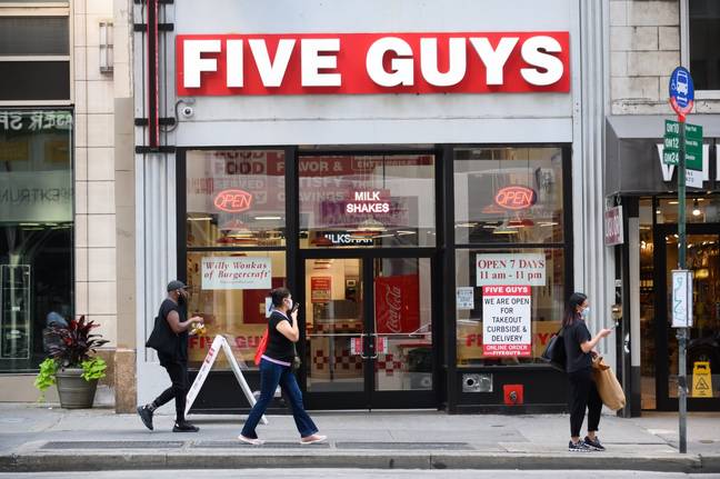 Five Guys allows you to make your burger the way you want, but that comes at a cost. Credit: Getty / Noam Galai / Contributor