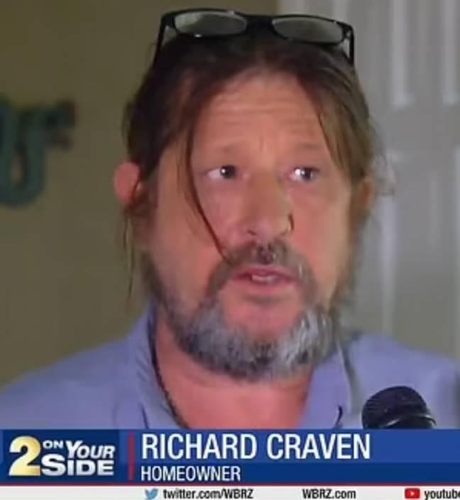 Richard Craven says the squatter is back. Credit: WBRZ