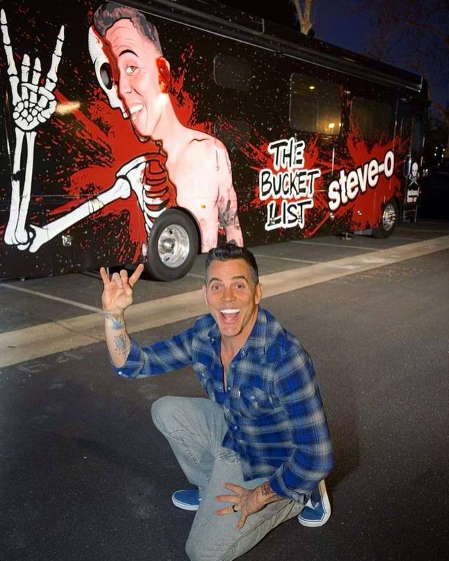 A number of fans have claimed Steve-O was rude at a meet and greet. Credit: Instagram/@steveo